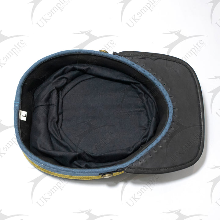 American Civil War Officer General Kepi (CSA) Blue Band – Infantry Blue Wool Hat/Cap