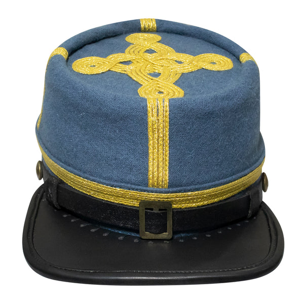 American Civil War Officer General Kepi (CSA) Blue Band – Infantry Blue Wool Hat/Cap