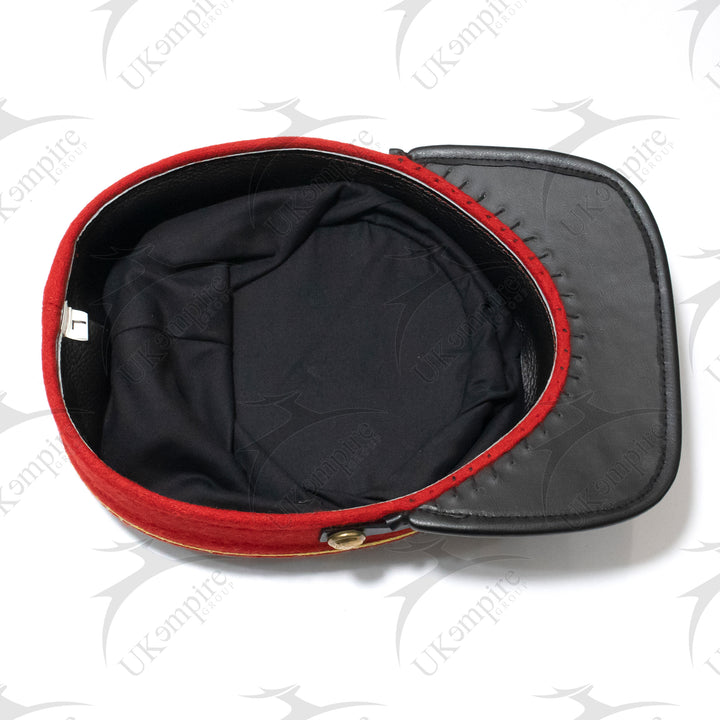 American Civil War Officer 1st Lieutenant Kepi (CSA) Red Band – Confederate Grey Wool Hat/Cap