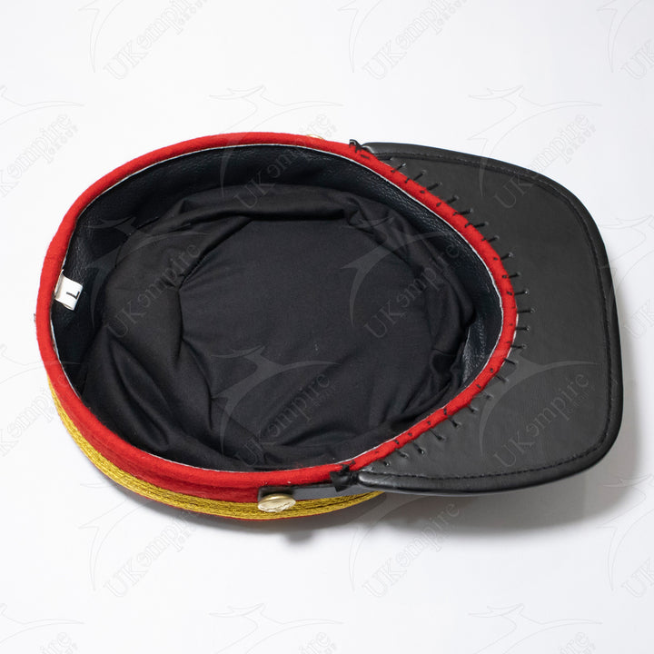 American Civil War Officer General Kepi (CSA) Red Band – Confederate Grey Wool Hat/Cap