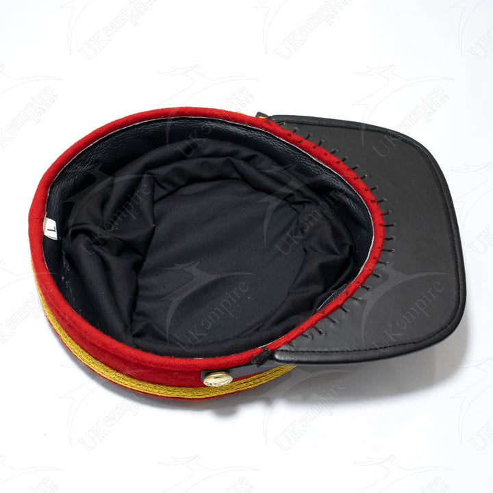 American Civil War Officer Major/Colonel Kepi (CSA) Red Band – Confederate Grey Wool Hat/Cap