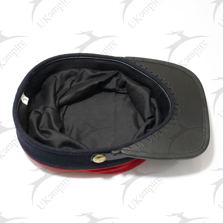 American Civil War CSA Artillery Red Kepi With Black band (plain), Forage Cap/Hat – 100% Wool