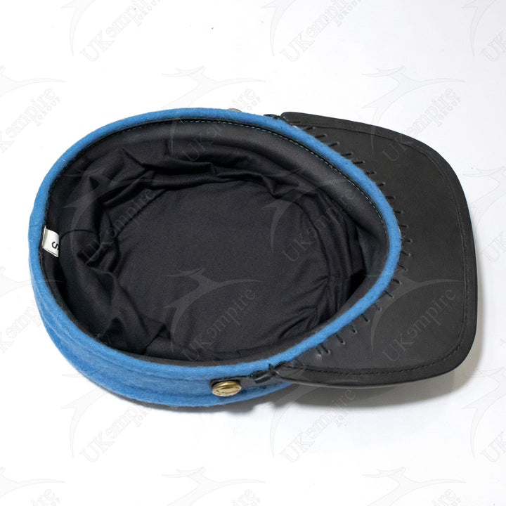 American Civil War CSA Confederate Kepi With Blue band (plain), Forage Cap/Hat – 100% Wool
