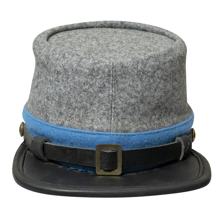 American Civil War CSA Confederate Kepi With Blue band (plain), Forage Cap/Hat – 100% Wool