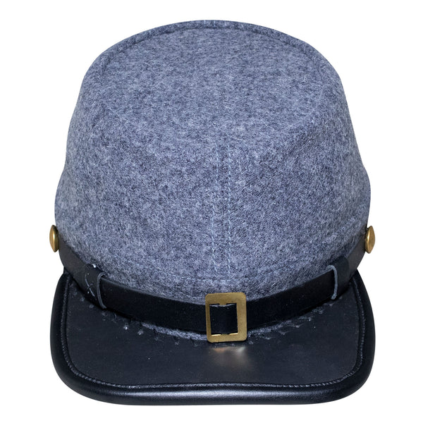 American Civil War Officer CSA Confederate Kepi (plain), Forage Cap/Hat – 100% Wool