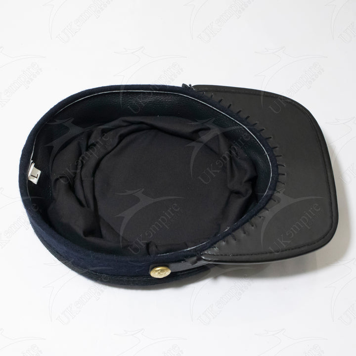 American Civil War US Union Captain Kepi, Navy Blue Wool With Black Braid Forage Cap/Hat