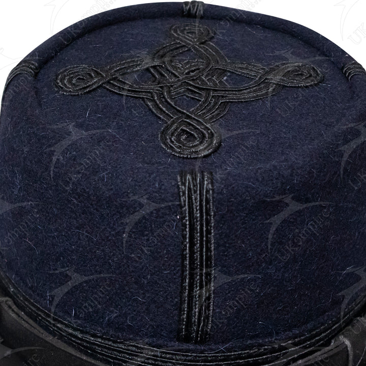 American Civil War US Union Major/Colonel Kepi, Navy Blue Wool With Black Braid Forage Cap/Hat