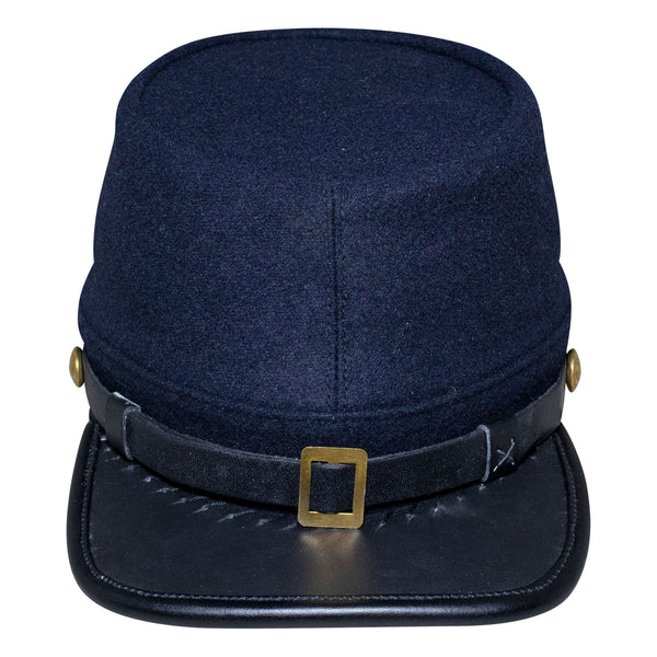 American Civil War Officer US Union Kepi (plain), Forage Cap/Hat – 100% Navy Blue Wool