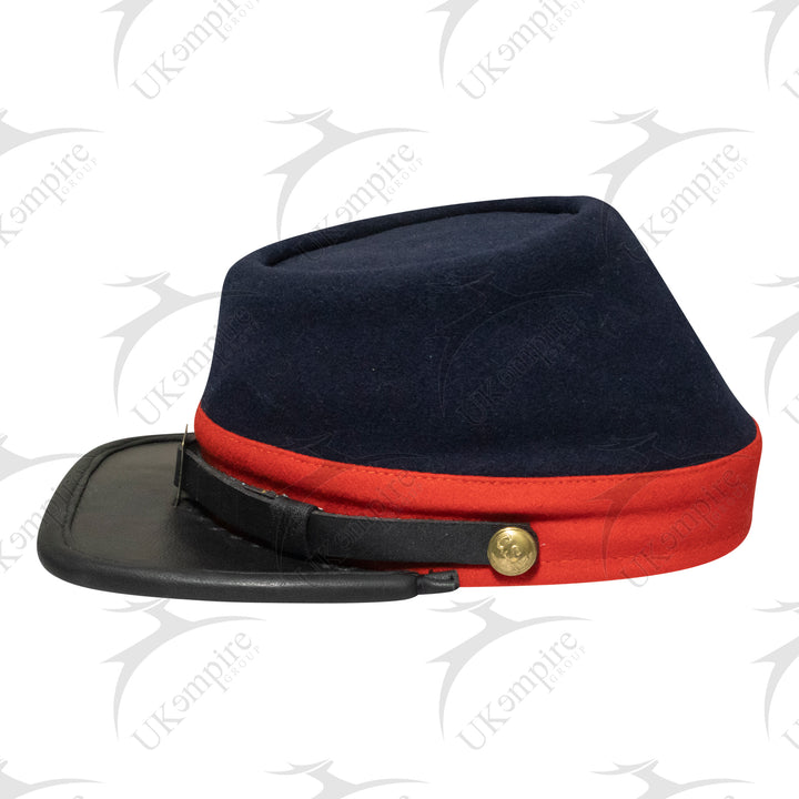 American Civil War US Union Kepi With Red band (plain), Forage Cap/Hat – 100% Wool