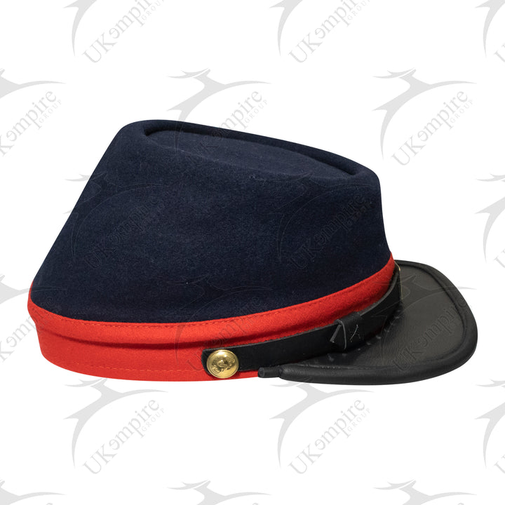 American Civil War US Union Kepi With Red band (plain), Forage Cap/Hat – 100% Wool