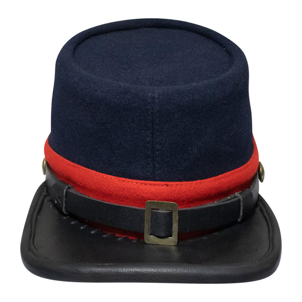 American Civil War US Union Kepi With Red band (plain), Forage Cap/Hat – 100% Wool