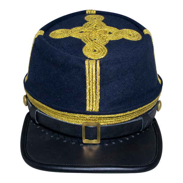 American Civil War Field Officer Generals Union Kepi – 100% Navy Blue Wool Cloth Hat/Cap