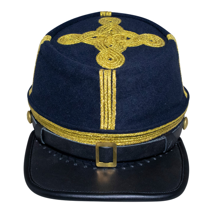 American Civil War Field Officer Generals Union Kepi – 100% Navy Blue Wool Cloth Hat/Cap