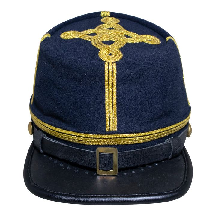 American Civil War Field Officer Union Kepi Major/Colonel – 100% Navy Blue Wool Cloth Hat/Cap