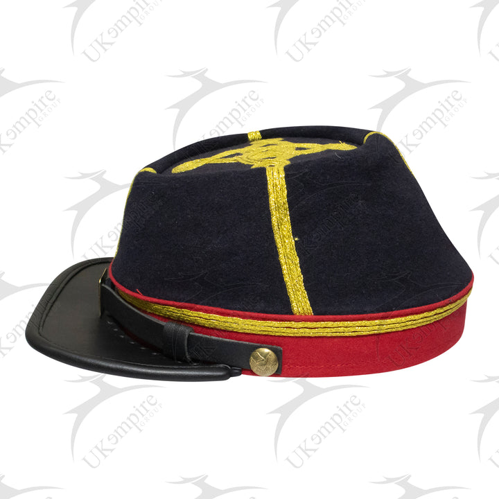 American Civil War Officer Major/Colonel Kepi Red Band – Navy Blue Wool Hat/Cap