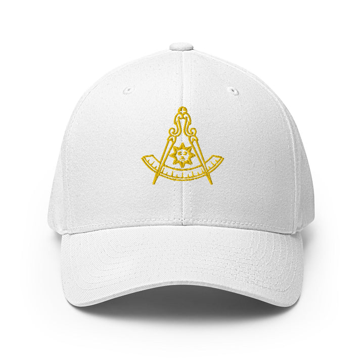 Past Master Blue Lodge California Regulation Baseball Cap - Golden Embroidery - Bricks Masons