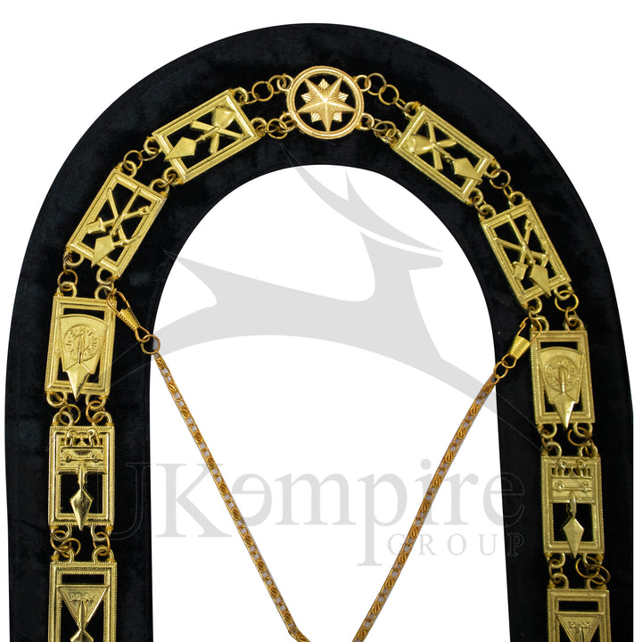 Cryptic Masons 33rd Degree Council Chain Collar