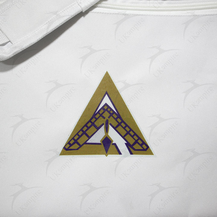 Masonic Cryptic Masons Grand Council White Tote Bag Printed with Hand & Shoulder Carry