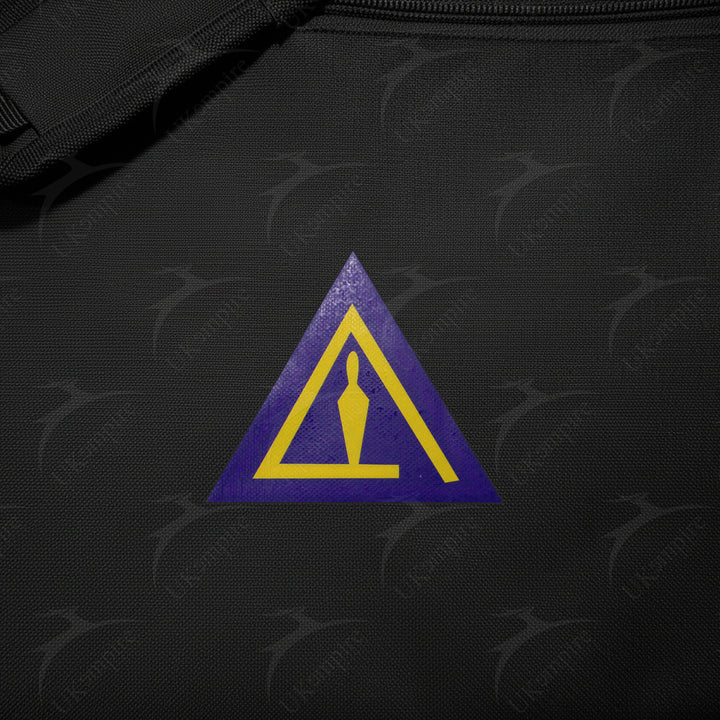 Masonic Cryptic Masons Royal & Select Right Cut Black Tote Bag Printed with Hand & Shoulder Carry