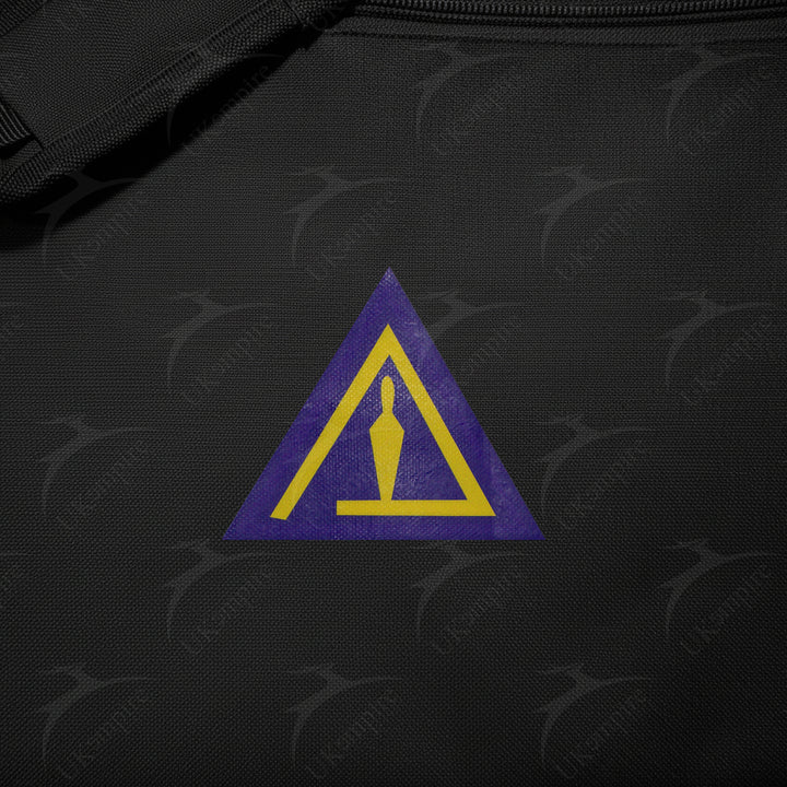 Masonic Cryptic Masons Royal & Select Black Tote Bag Printed with Hand & Shoulder Carry