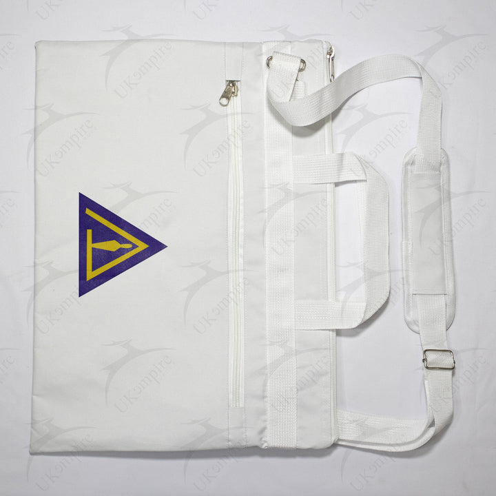 Masonic Cryptic Masons Royal & Select White Tote Bag Printed with Hand & Shoulder Carry