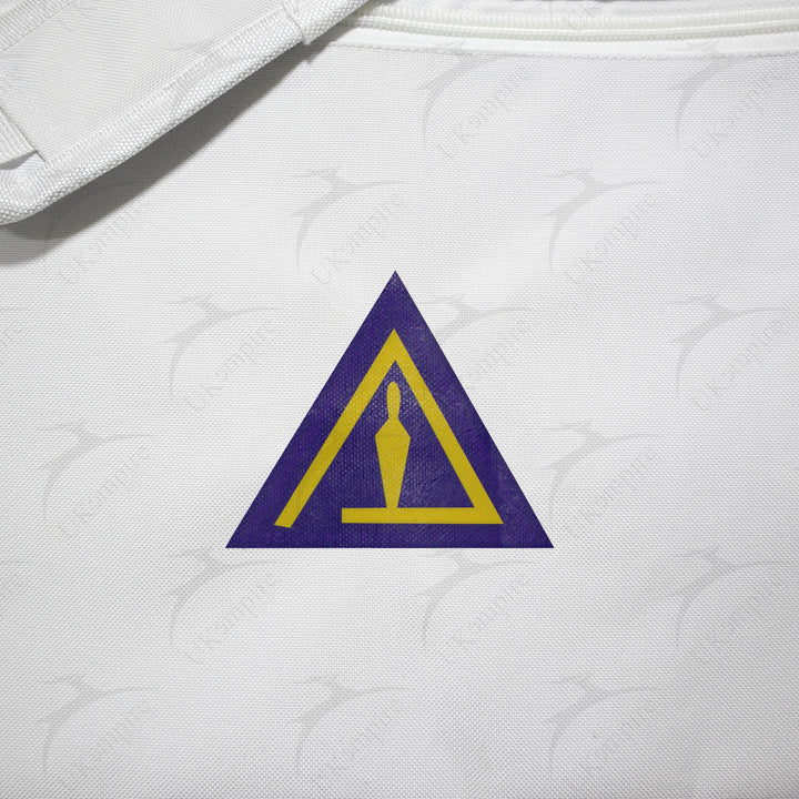 Masonic Cryptic Masons Royal & Select White Tote Bag Printed with Hand & Shoulder Carry