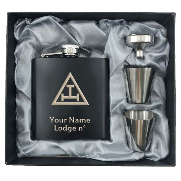Royal Arch Chapter Flask - 2 Shot Glasses & Funnel