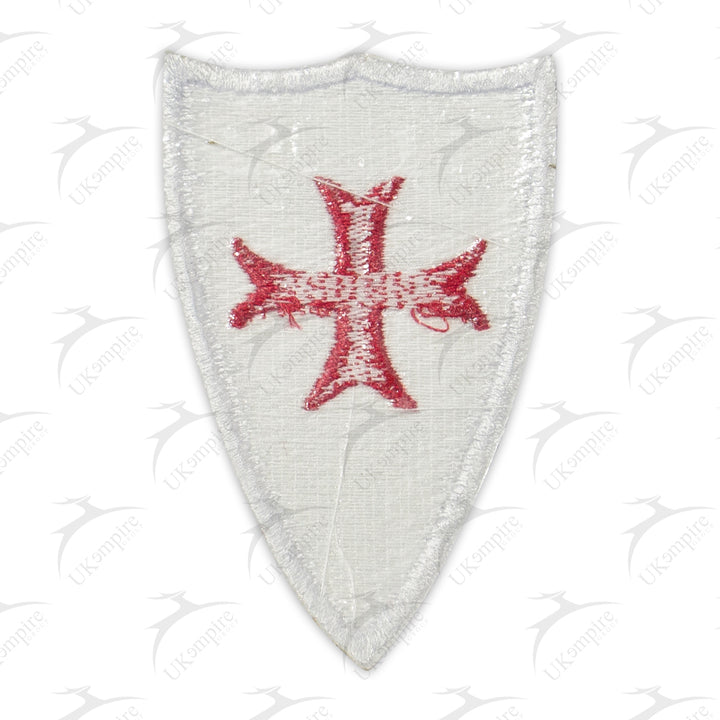 Knights Templar Crusader Shield Jerusalem Flag Patch Embroidery – Iron-On Back
