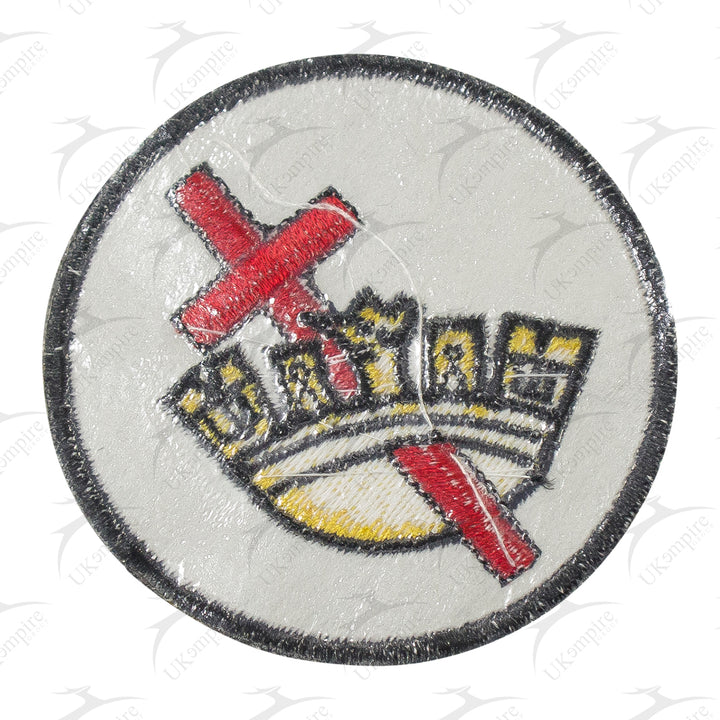 Knight Templar Cross Crown Patch Machine Embroidery – Iron-On Back