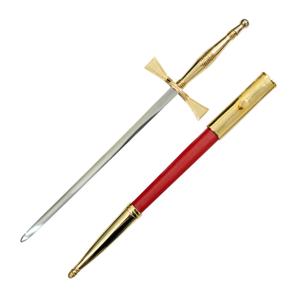 Knights Malta Dagger with Black Scabbard – Ceremonial Masonic Swords Daggers