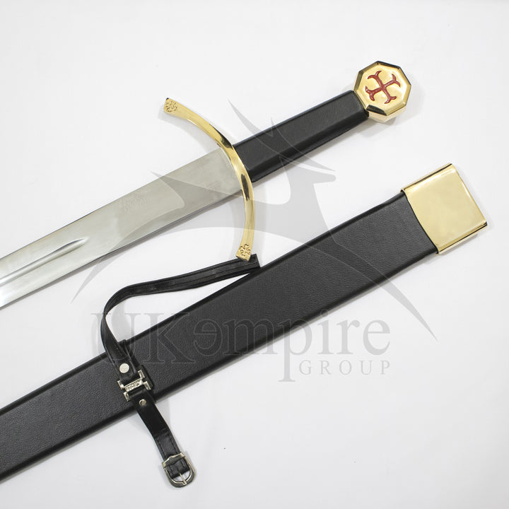 Knights Templar Commandery Sword with Black Scabbard (Set of 2)-2