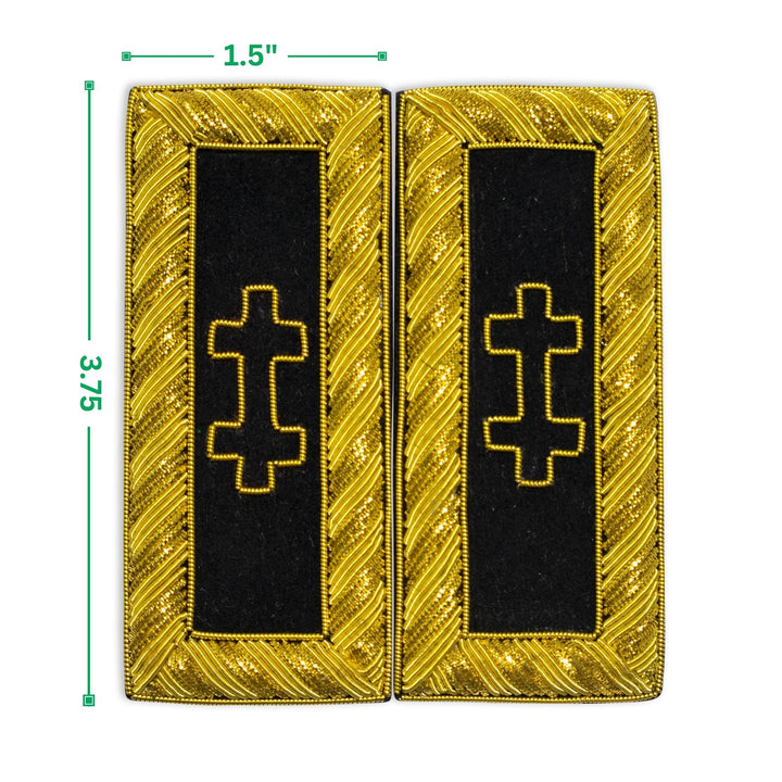 Masonic Knight Templar Encampment Cross Shoulder Boards