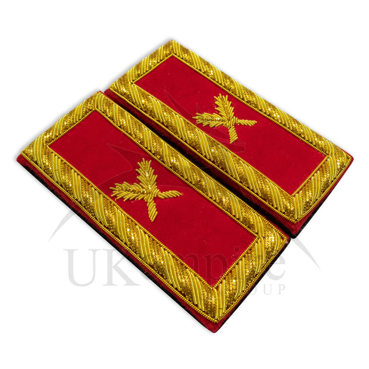 Masonic Knight Templar Grand Secretary Shoulder Boards