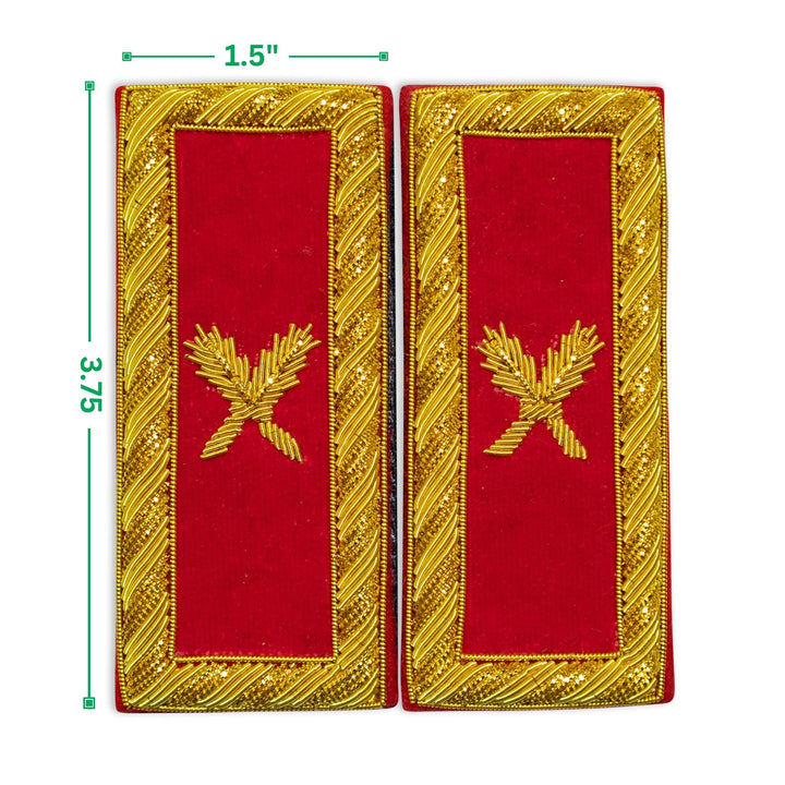 Masonic Knight Templar Grand Secretary Shoulder Boards