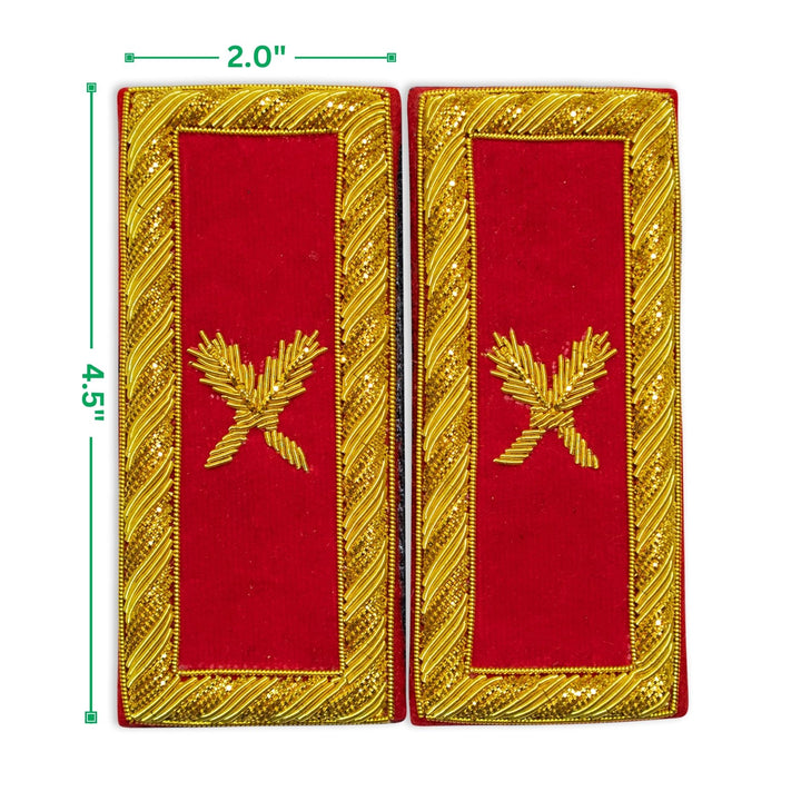 Masonic Knight Templar Grand Secretary Shoulder Boards