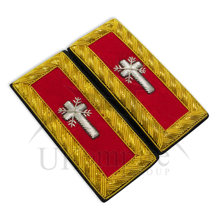 Masonic Knight Templar Past Commander Cross Shoulder Boards