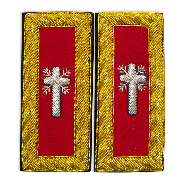 Masonic Knight Templar Past Commander Cross Shoulder Boards