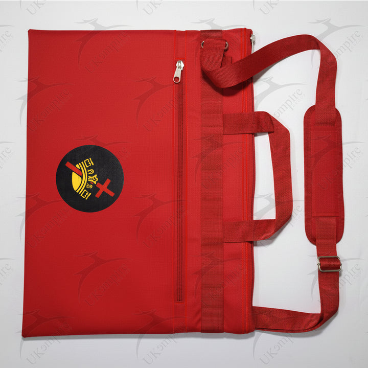 Knights Templar Queen Crown Red Tote Bag Printed with Hand & Shoulder Carry