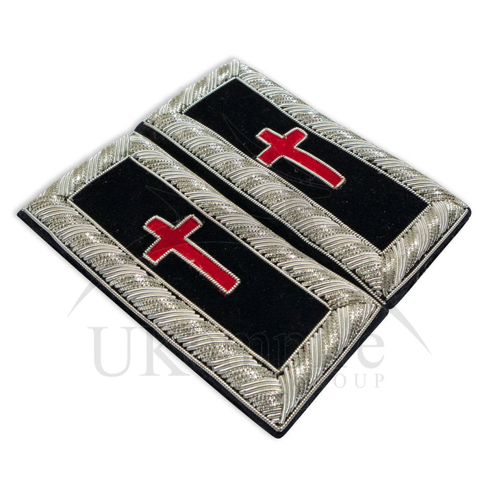 Masonic Knight Templar Sir Knights Cross Shoulder Boards