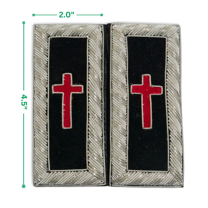 Masonic Knight Templar Sir Knights Cross Shoulder Boards