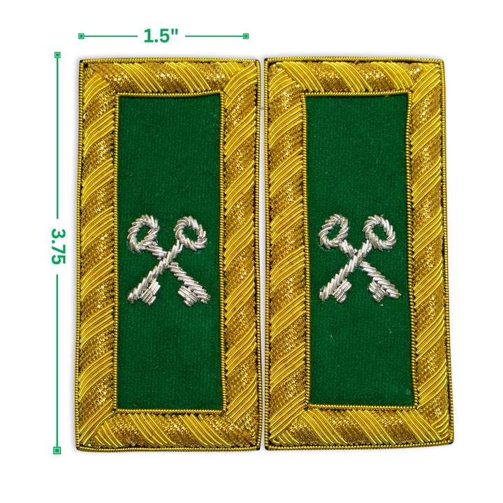 Masonic Knight Templar Treasurer Shoulder Boards