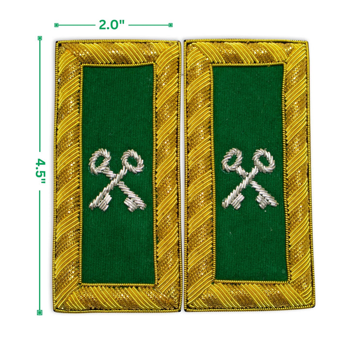 Masonic Knight Templar Treasurer Shoulder Boards