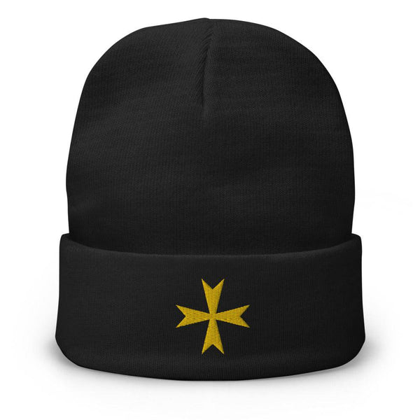 Order Of Malta Commandery Beanie - Golden Embroidery