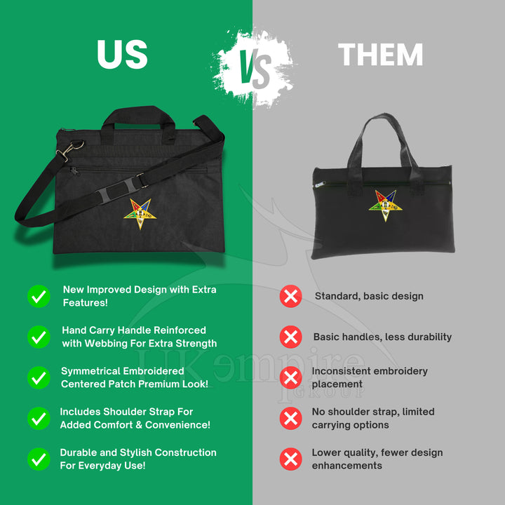 Masonic Amaranth Crown Black Tote Bag Printed with Hand & Shoulder Carry