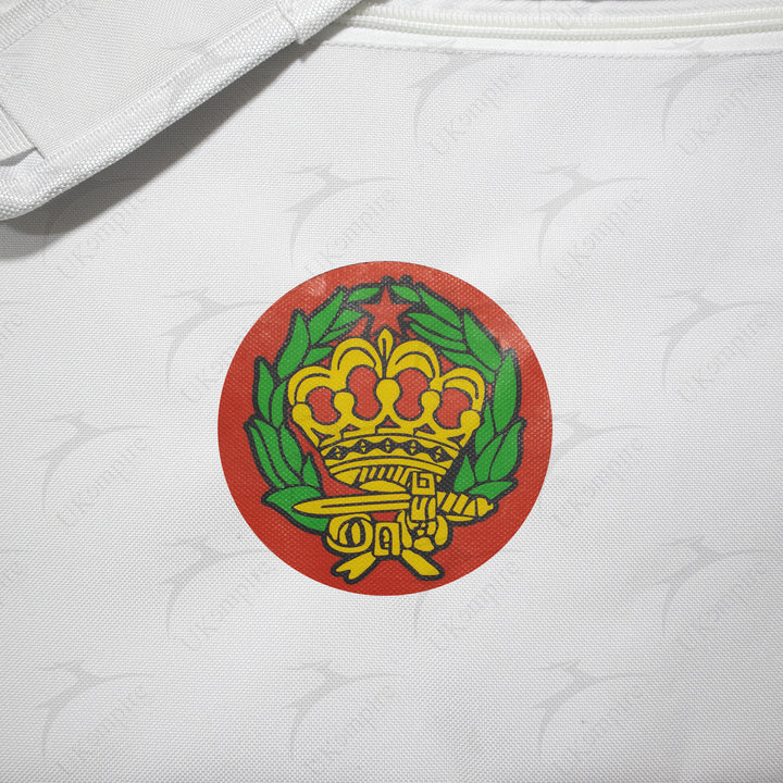 Masonic Amaranth Crown White Tote Bag Printed with Hand & Shoulder Carry