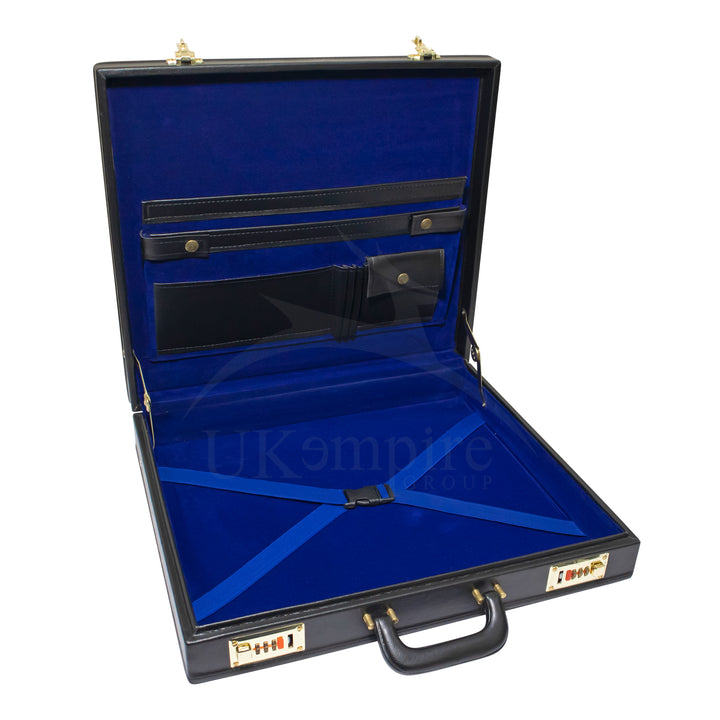 Masonic Apron Briefcase Grand, Past Master Gold