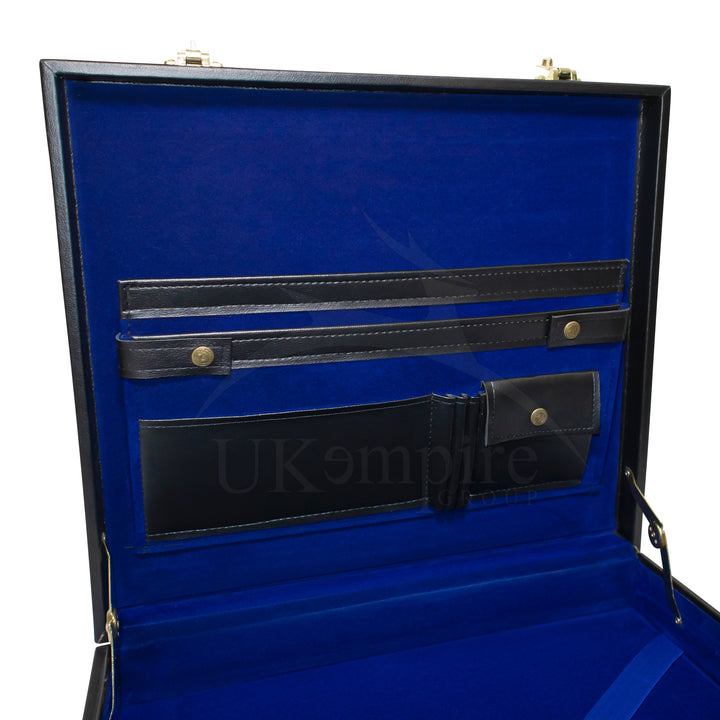 Masonic Apron Briefcase Grand, Past Master Gold