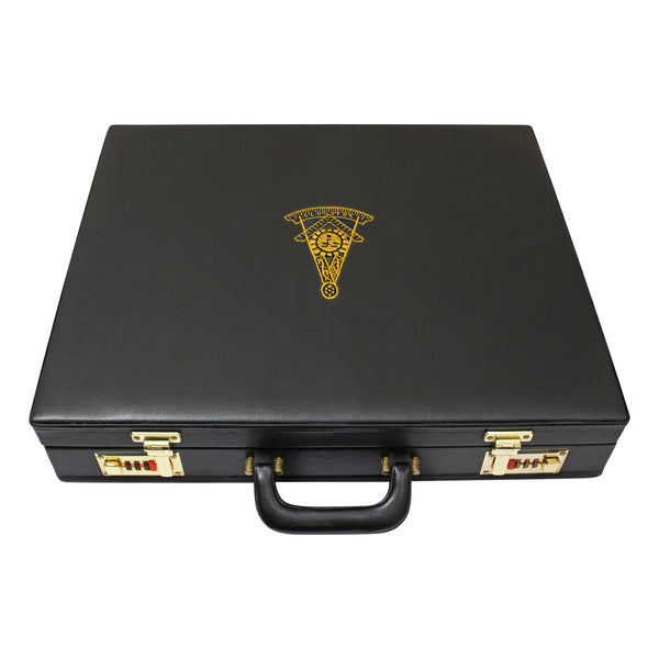 Masonic Apron Briefcase Grand, Past Master Gold