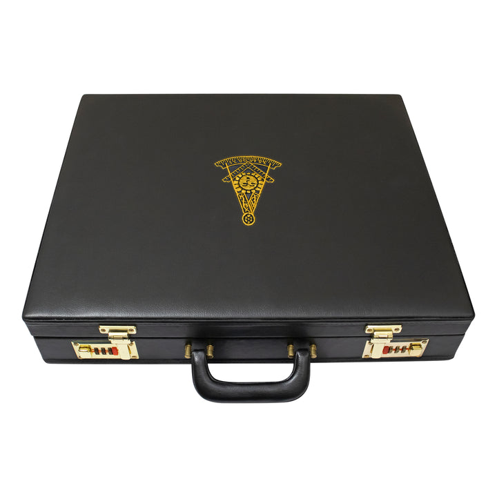 Masonic Apron Briefcase Grand, Past Master Gold