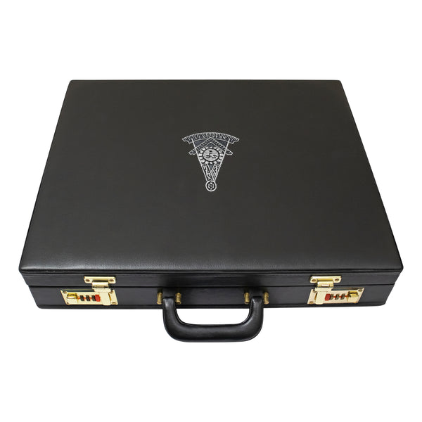 Masonic Apron Briefcase Grand, Past Master Silver